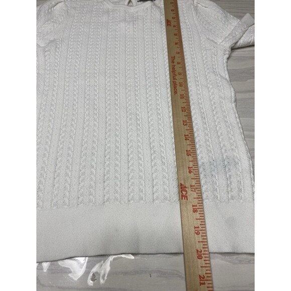 Madewell The Signature Open-Knit Crewneck Sweater Tee NWT Size XS - Picture 9 of 12